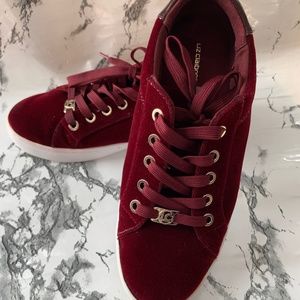 Liz Claiborne Burgundy Sneakers